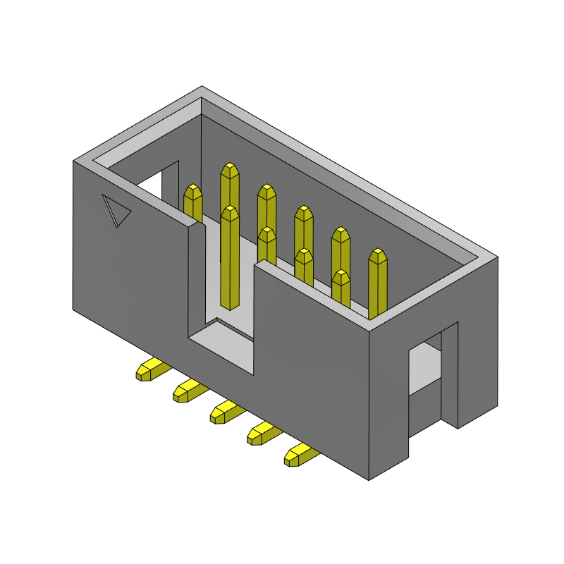 P/H2.54mm Box heade HC204