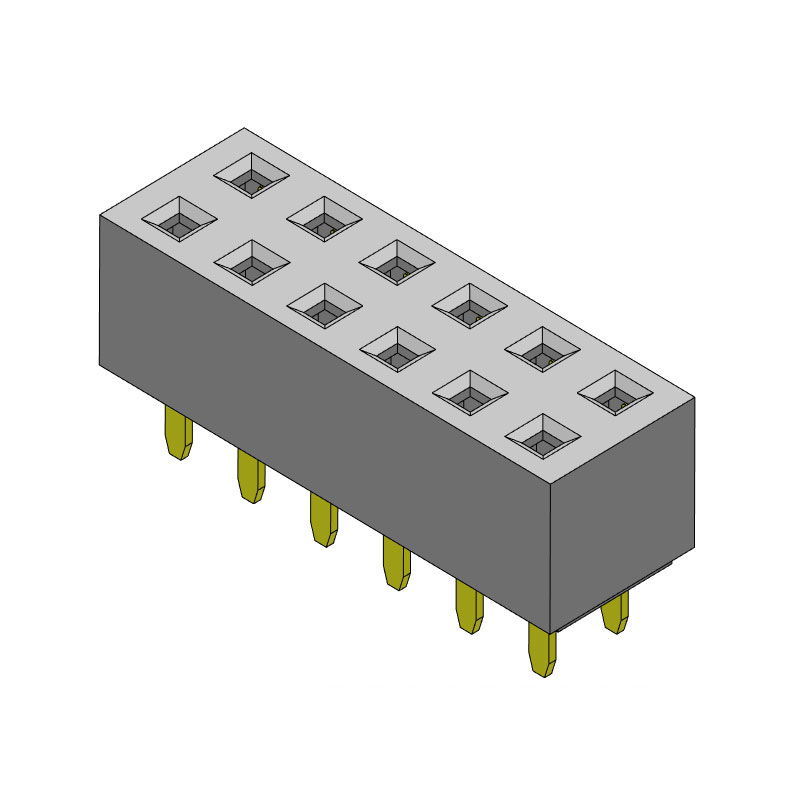 P/H2.54 Female Header HA206